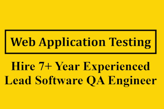 do qa testing and manual testing for your website or web app