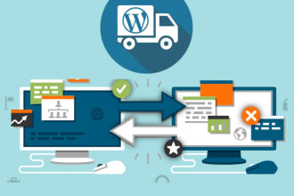 transfer copy move your wordpress to new host or domain with express delivery