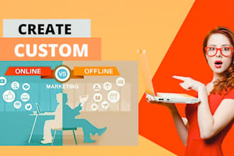 make an offline and online marketing strategy
