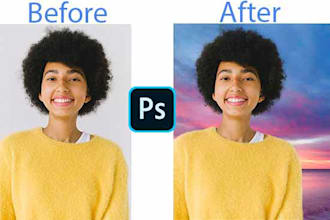 change image background, resize, and color correction