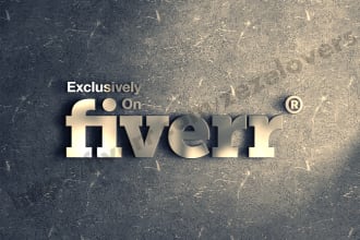 make shiny 3d mock up version of your logo within 24 hours
