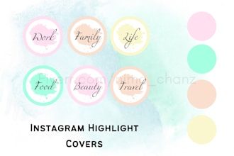 create instagram story highlight cover icons