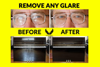 remove any glare, reflection, flash in photoshop