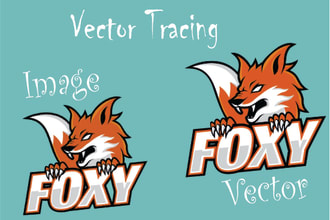 do remake, revamp, delineation and vectorize logo
