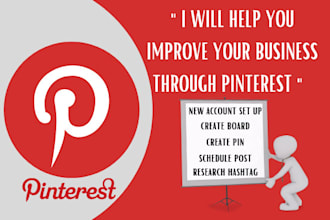 do pinterest marketing, shop, pin design for you