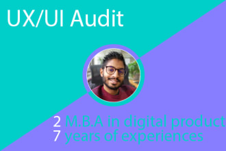do a professional UX UI audit of your website or app