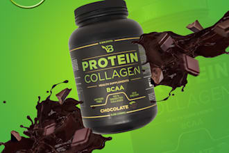design protein, supplement, pre workout, whey protein label design
