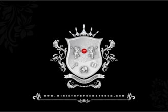 design beautiful vintage luxury heraldic logo