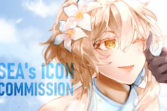 draw you an exclusive icon profile picture in anime style