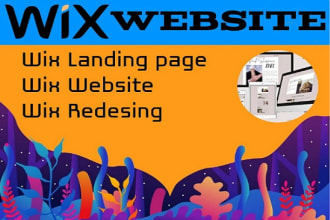 create a modern wix website and redesign wix website, weebly