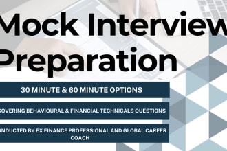 conduct a mock interview to help you ace future interviews