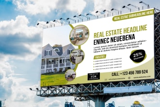 design yard sign, signage, signboard, billboard and backdrop
