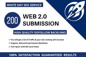 create 200 web 2 0 backlinks for your site