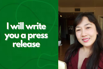 write you an impressive press release