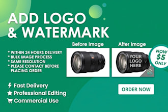add watermark logo text and brand elements to your photos