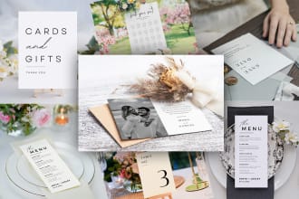design wedding invitation card or card package