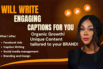 write engaging social media captions for your page