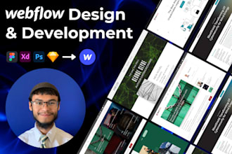 develop a responsive modern webflow website for you