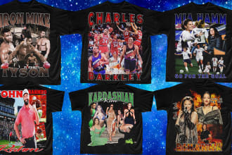 design a crazy tee retro vintage  rap t shirt 90s