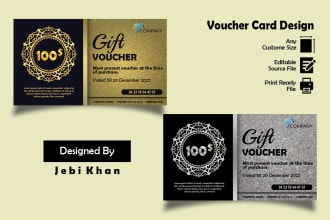 do gift card, voucher and loyalty card design