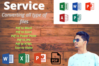 formatting all type files convert to pdf to word, excel, power point