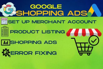 setup google shopping ads and merchant center