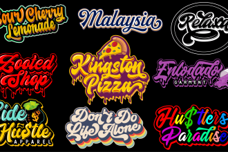 design streetwear typography urban custom tshirt lettering script text font logo