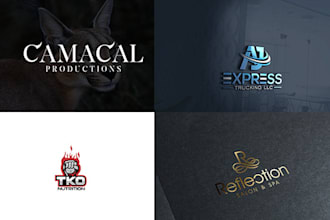 design a creative and premium logo like this