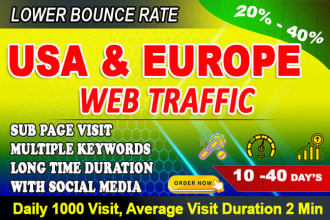 do USA europe web traffic us long visit 2 min