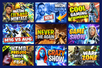 create eye catching youtube gaming thumbnail in 1 hour