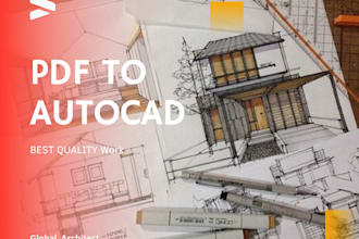 redraw hand drawn sketches in autocad