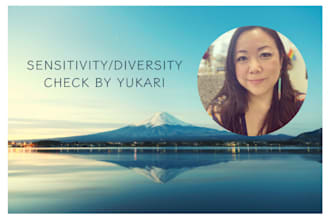 do sensitivity reading for japanese readers, cultures and characters