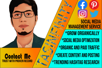be professional social media marketing manager monthly content creator