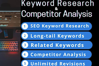 do keyword  research and competitor analysis