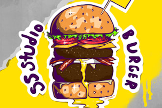 do simple pop art logo design