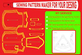 be sewing pattern maker pattern design PDF clothing pattern