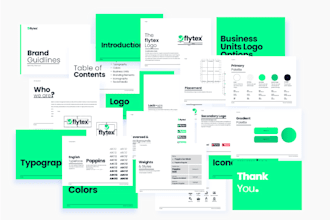 do logo design, brand guide, brand style guides, brand book