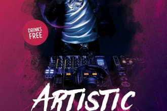 design amazing event cover, flyer, banner or rollup for web or printing
