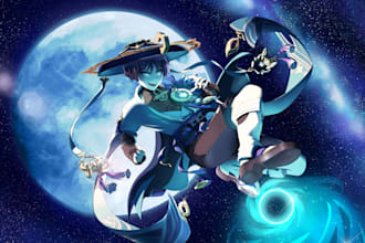 draw beautiful anime art illustrations