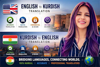 translate kurdish to english or english to kurdish translation