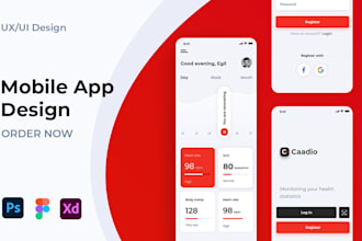 create UI design for android ios apps, react native expo