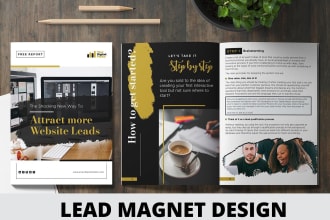 design a professional pdf lead magnet or workbook