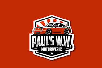 design auto repair logo in 1 day