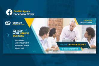 design a professional facebook cover and social media banner