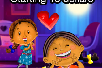 generate african american children story book illustration with book cover