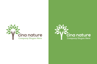 design natural tree wellness dental minimalist medical logo