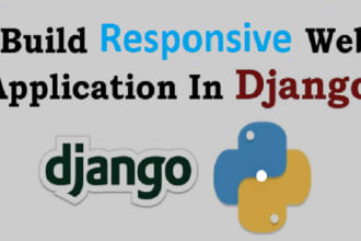 build a web application or custom website with python django