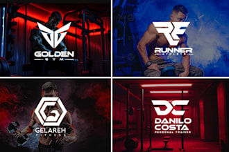 design modern gym fitness logo