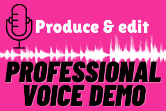 produce and edit your voice demo