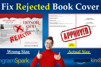fix resize amazon KDP, ingramspark book cover